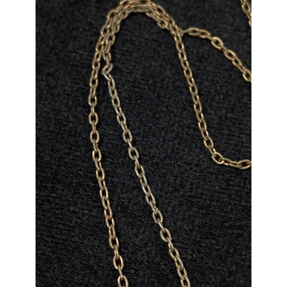 Vintage 1970s 1928 Morton Salt Girl Umbrella Gold Tone Necklace with Crystals - Picture 5 of 11